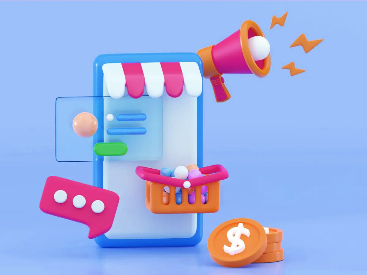 Frustrated business owner staring at a slow-loading website